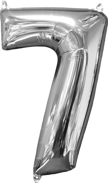 Foil Balloon Medium Size Silver #7