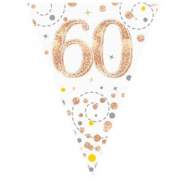 Sparkling Fizz Rose Gold Flag Banner 3.9m #60
