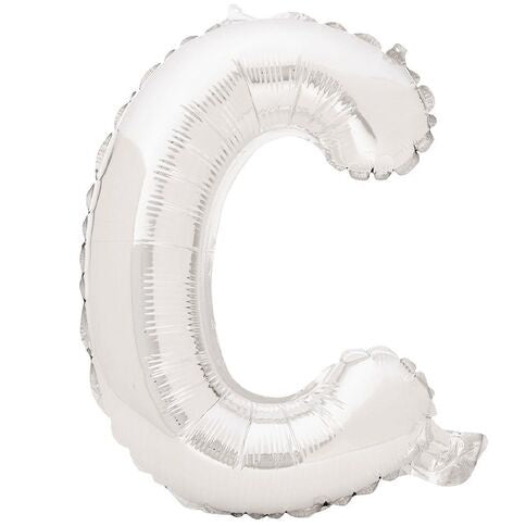 Foil Balloon 35cm Silver C