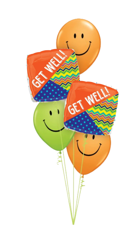 Get Well Balloon Bouquet #108