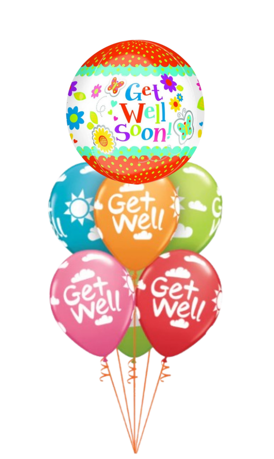 Get Well Balloon Bouquet #102