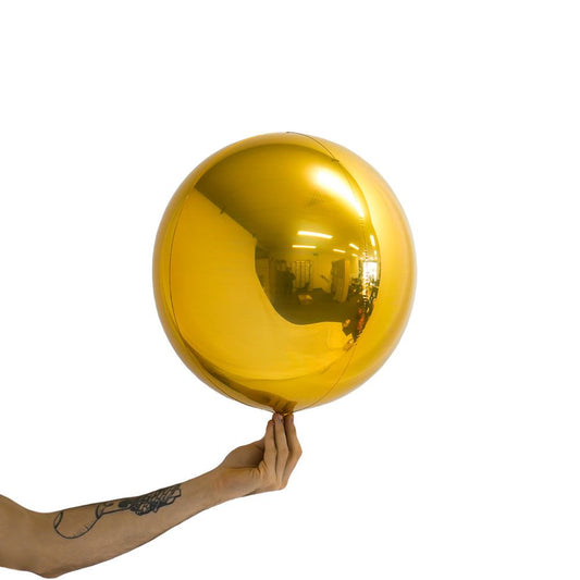 Loon Balls True Gold Metallic Foil Sphere Balloon 35cm