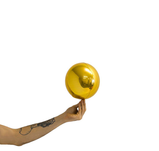 Loon Balls True Gold Metallic Foil Sphere Balloon 18cm