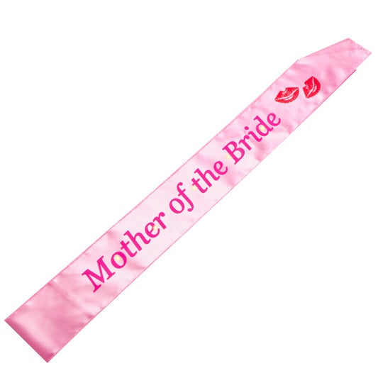 Mother Of The Bride Flashing Sash Pink
