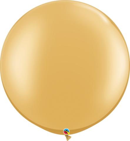 3ft Balloon Helium Quality Metallic Latex Balloons Gold Pack Of 2