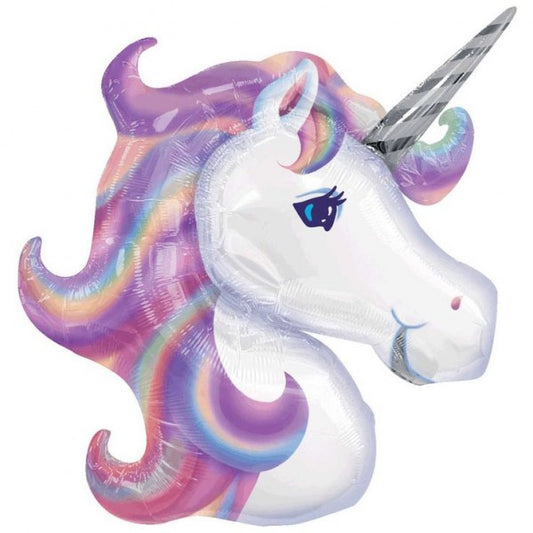 Large Foil Supershape Balloon Pastel Color Unicorn