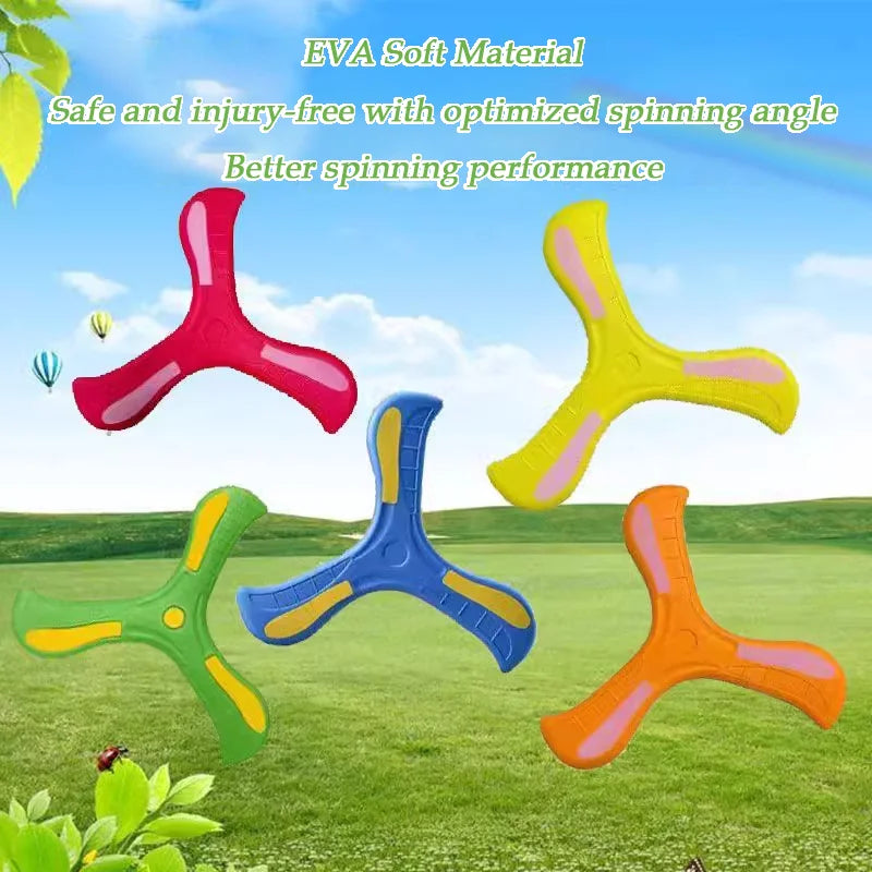 Children Holiday Outdoor Parent-Child Interactive Games Stress Relief Sports Toy Shamrock Boomerang Holiday Gift