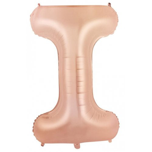 34"(86CM) Decrotex Foil Balloon Alphabet Rose Gold #I