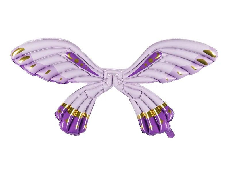 Party Deco Foil Shape Butterfly Wings Matte Purple 102cm x 50cm