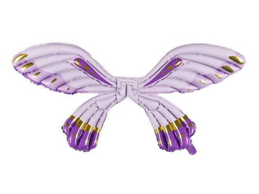 Party Deco Foil Shape Butterfly Wings Matte Purple 102cm x 50cm