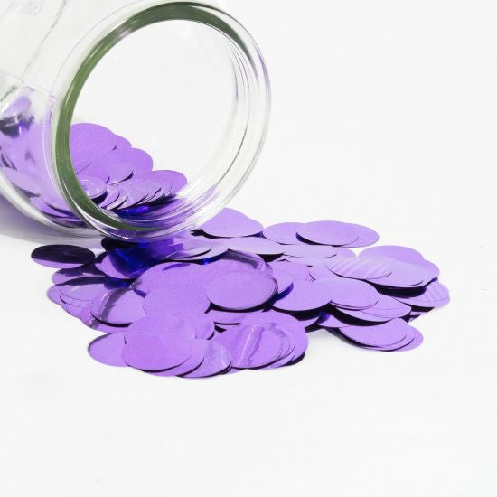 Metallic Confetti 2cm Lavender 250g