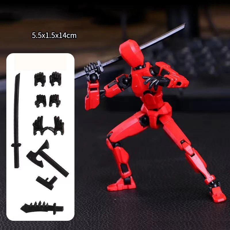 Multi-Jointed Movable Shapeshift Robot 3D Printed Mannequin Dummy 13 Action Figure Full Body Movable Robot Parent-Children Games