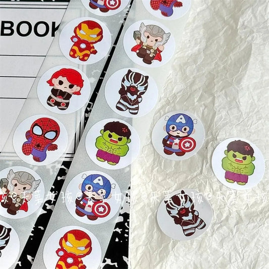 500SheetsAnime sticker Disney Spiderman Cartoon Stickers Pull Out Spiderman StIckers Cute Kawai Baby Boykids Toy christmars gift
