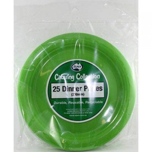 Dinner Plate Lime Green Pack of 20