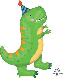 Large Foil Supershape Balloon 34"(86cm) Dinomite T-rex Anagram