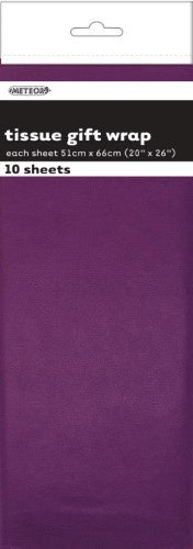 10 TISSUE SHEETS - DEEP PURPLE