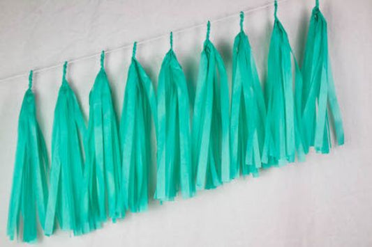 TASSELS TISSUE CARIBBEAN BLUE
