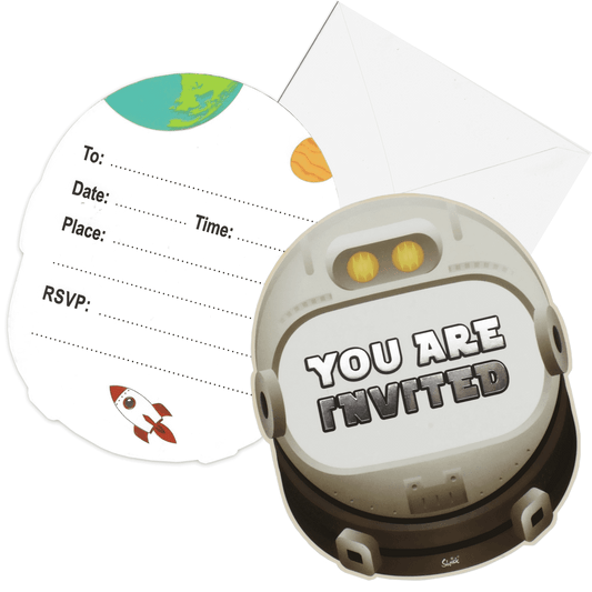 SPACE ASTRONAUT INVITATION P6