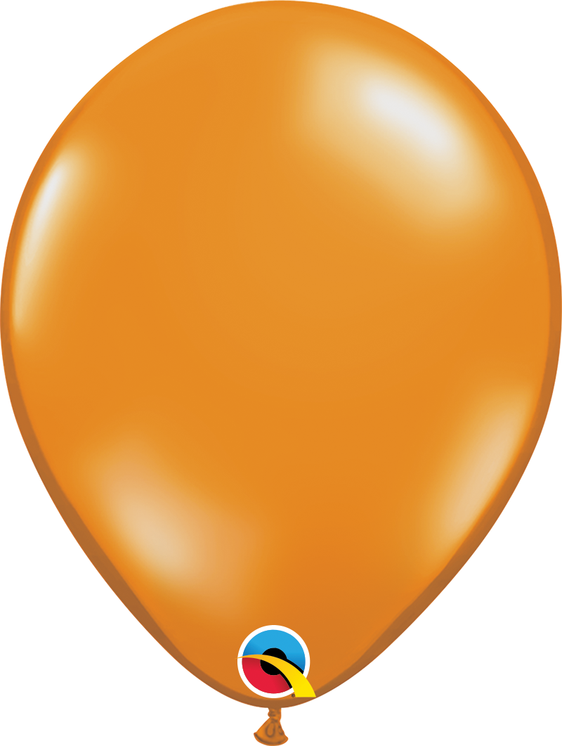11" Helium Quality Jewel Latex Balloons Mandarin Orange Pack Of 100