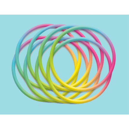 AWESOME PARTY 80'S RUBBER BRACELETS PACK OF 12