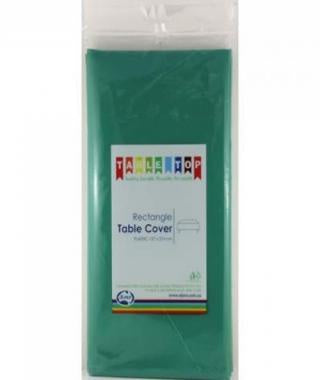 Rectangle Plastic Tablecover Green