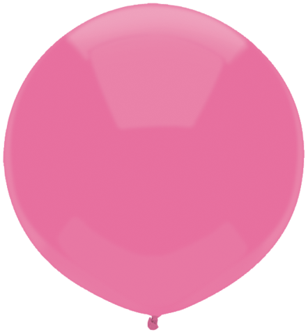 Latex 17"(43cm) Passion Pink Latex Balloons Pack Of 50