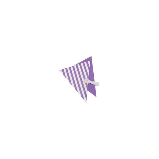 Stripe Reversible Bunting Lilac
