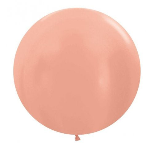60cm Metallic Rose Gold Pk3