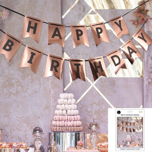 ROSE GOLD BIRTHDAY BUNTING