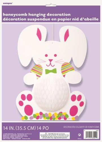 Easter Bunny Honeycomb Decoration