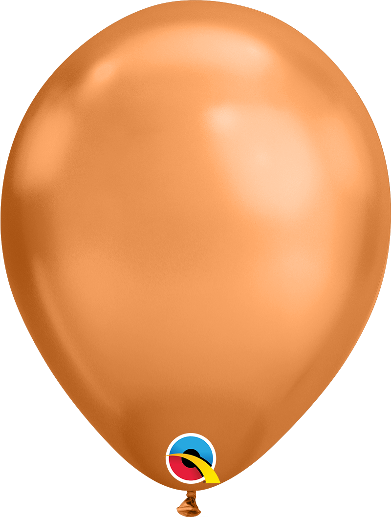 11" CHROME COPPER LATEX BALLOONS PACK OF 100