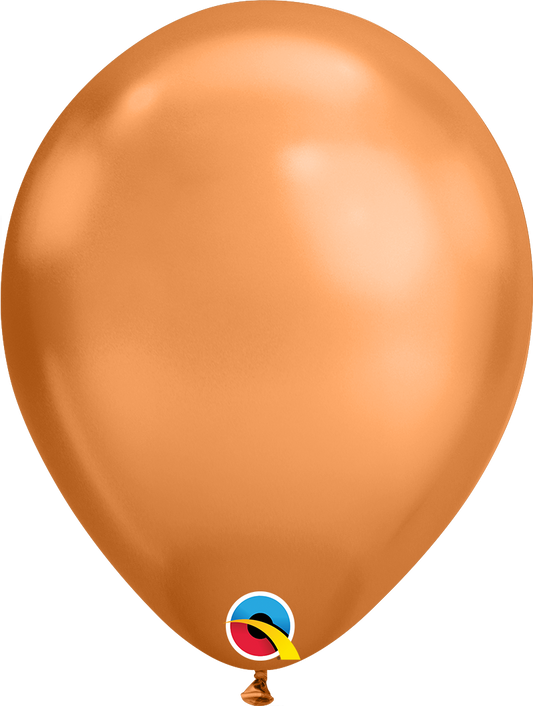 11" CHROME COPPER LATEX BALLOONS PACK OF 100