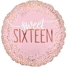 Foil Balloon 18"(45cm) Sixteen Blush