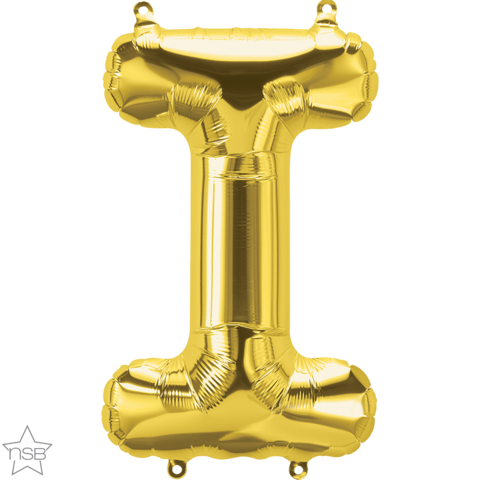 Foil Balloon 16" Letter Gold #I