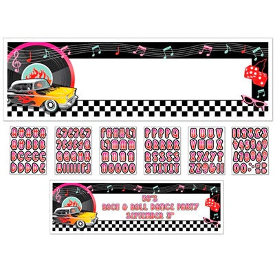 50's Decade Personalised Banner