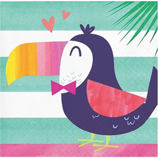 Pineapple And Friends Beverage Napkins Pack Of 16