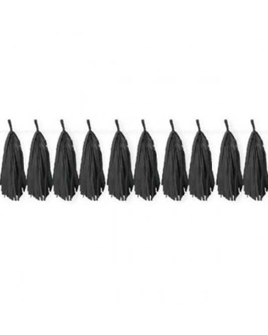 Tassel Tissue Black Pack Of 30 2m