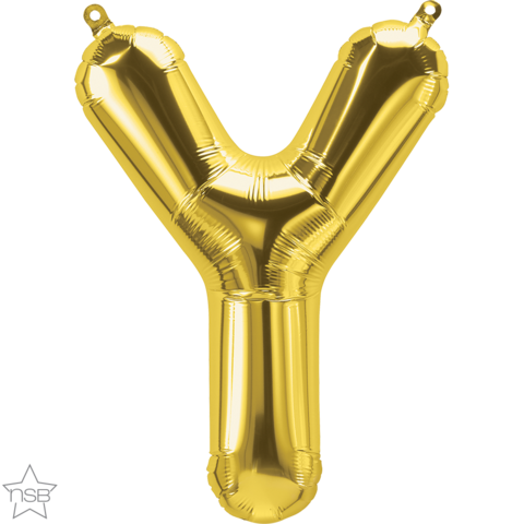 Foil Balloon 16" Letter Gold #Y
