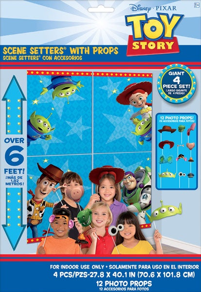 Toy Story 4 Wall Scene Setter With Photo Props