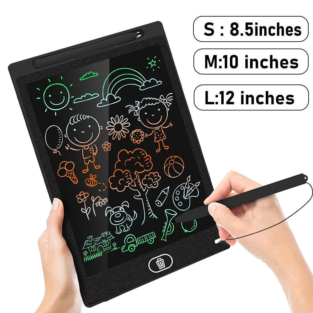 New 8.5" /12" Drawing Board LCD Writing Tablet For Kids Montessori Educational Toys Student Magic Blackboard Birthday Xmas Gift