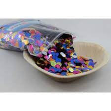Metallic Small Confetti 1cm Rainbow 250g