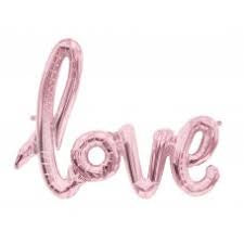 Foil Script "love" Rose Gold
