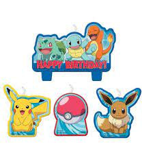 Pokemon Candle Set Of 4