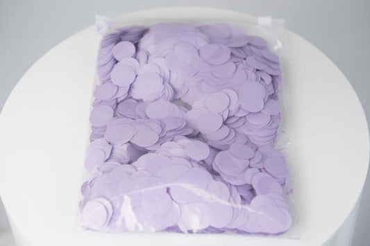 TISSUE PAPER CONFETTI 2CM LAVENDER 250G