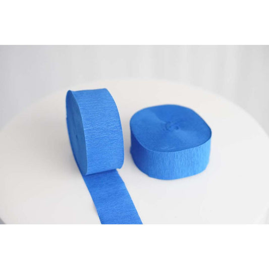 Crepe Loon Hangs (24m x 3.5cm) Standard Royal Blue  Pack of 10