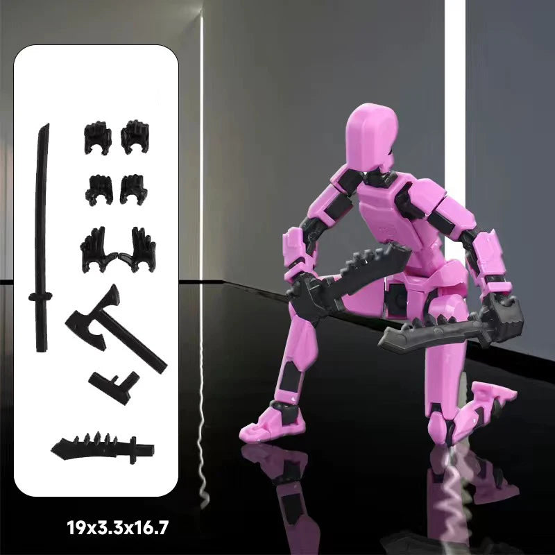 Multi-Jointed Movable Shapeshift Robot 3D Printed Mannequin Dummy 13 Action Figure Full Body Movable Robot Parent-Children Games