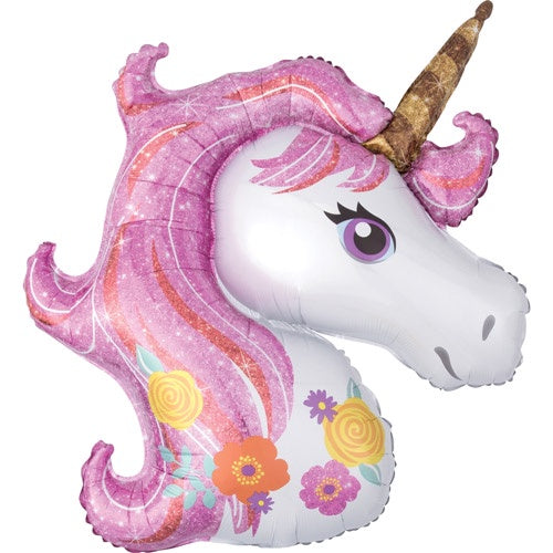 Large Foil Supershape Balloon Magical Unicorn