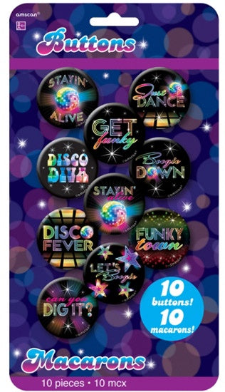 70's Decade Buttons