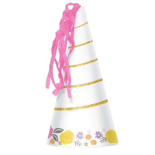Magical Unicorn Horn Party Hat Pack Of 8