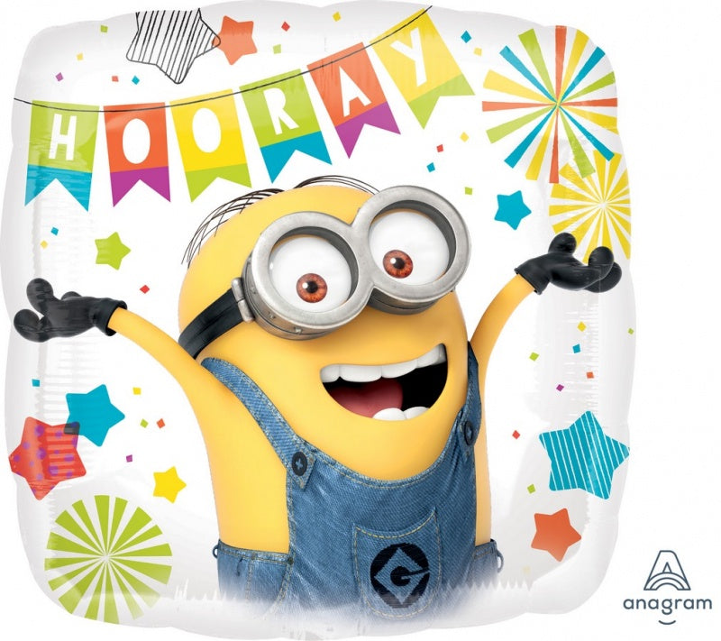 Minions Despicable Me Hooray 18" Foil Balloon